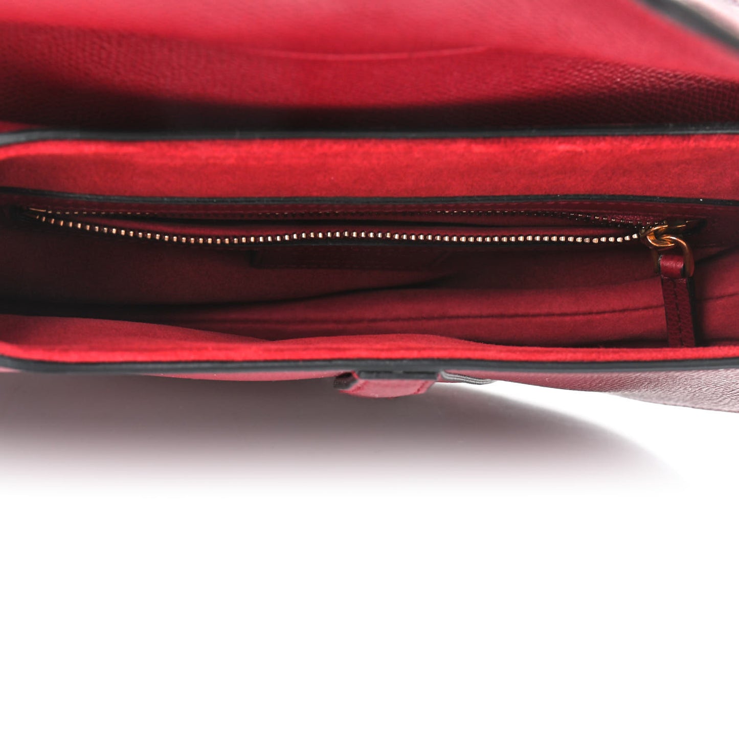 Calfskin Saddle Bag Scarlet
