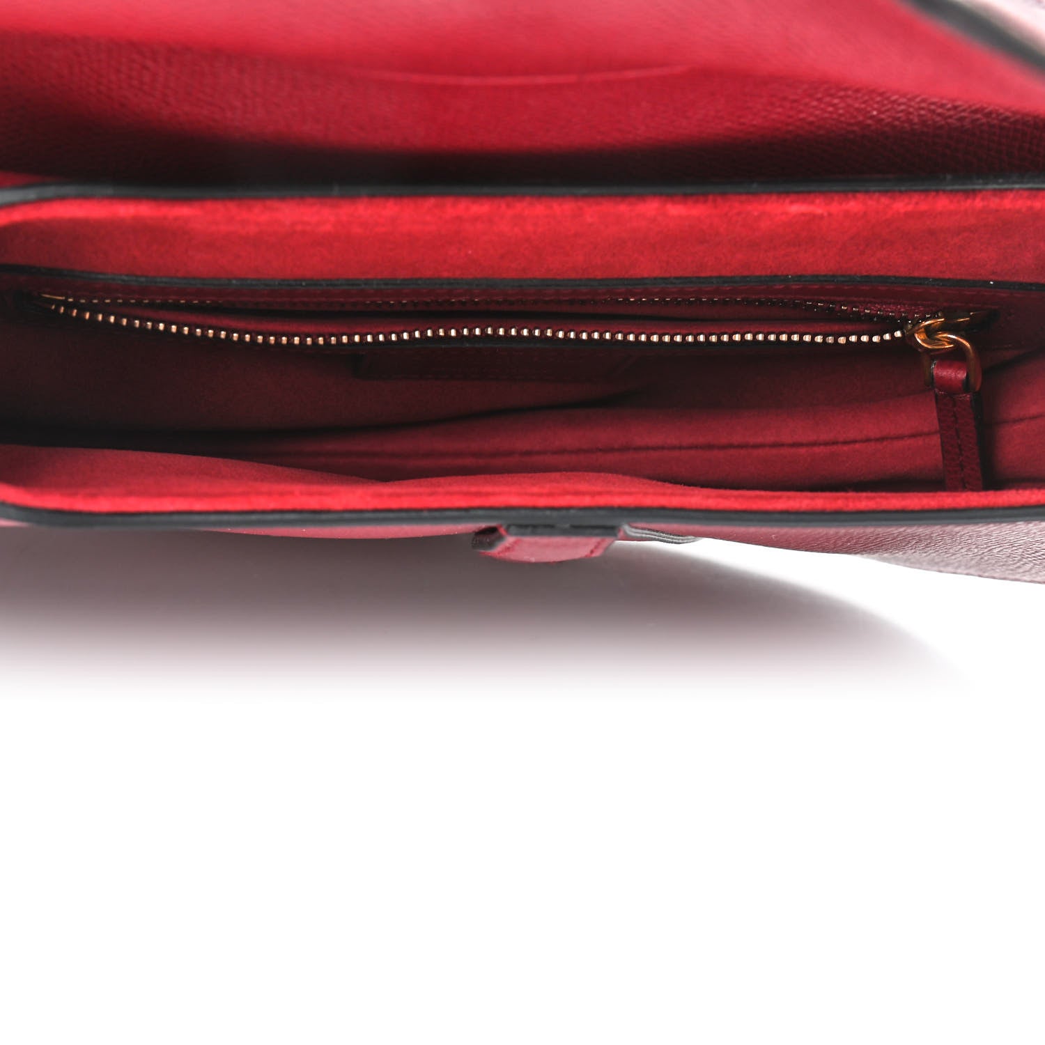 Christian Dior Calfskin Saddle Bag Scarlet 5 of 9