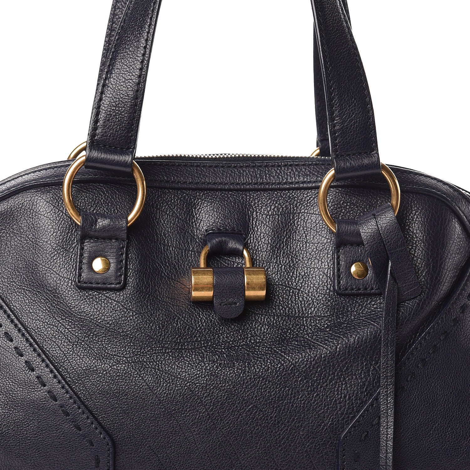 Saint Laurent Calfskin Oversized Muse Navy Blue 10 of 13