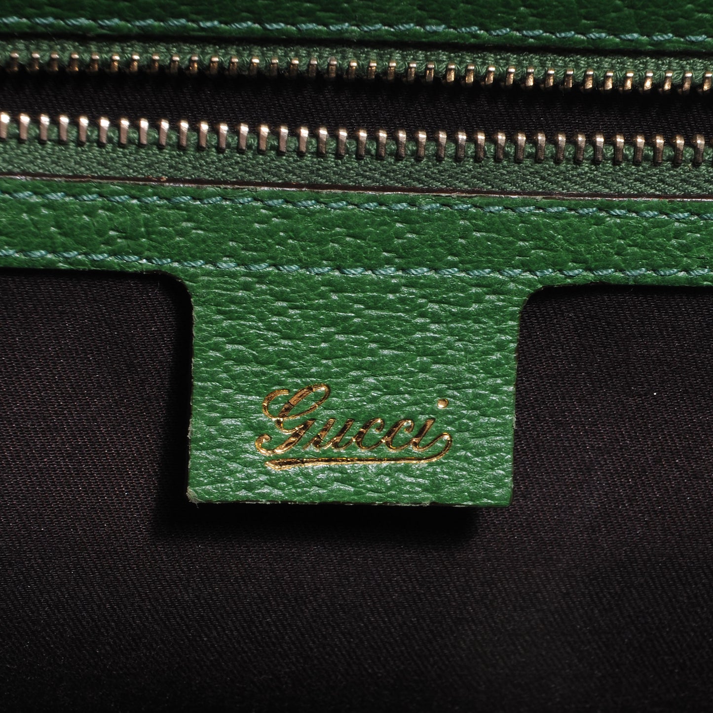 Monogram Web Bamboo Bullet Satchel Green