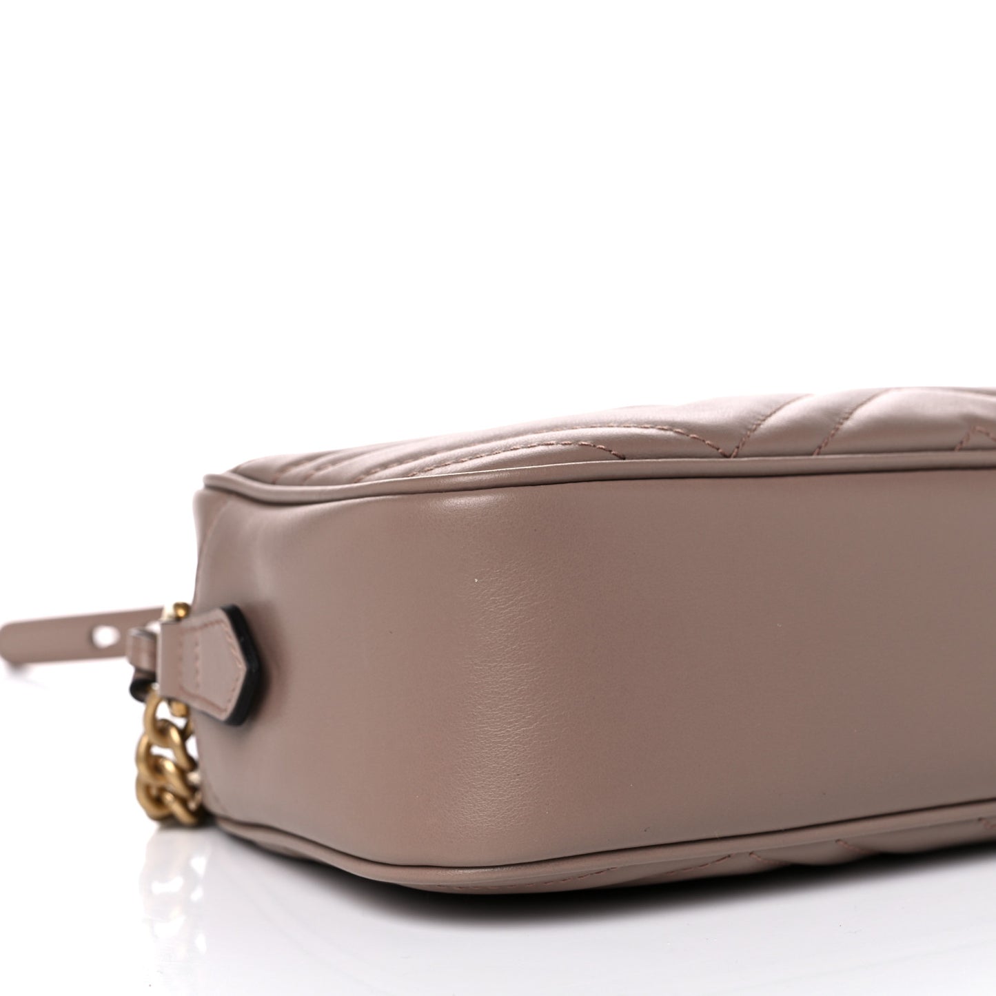 Calfskin Matelasse Small GG Marmont Chain Shoulder Bag Porcelain Rose