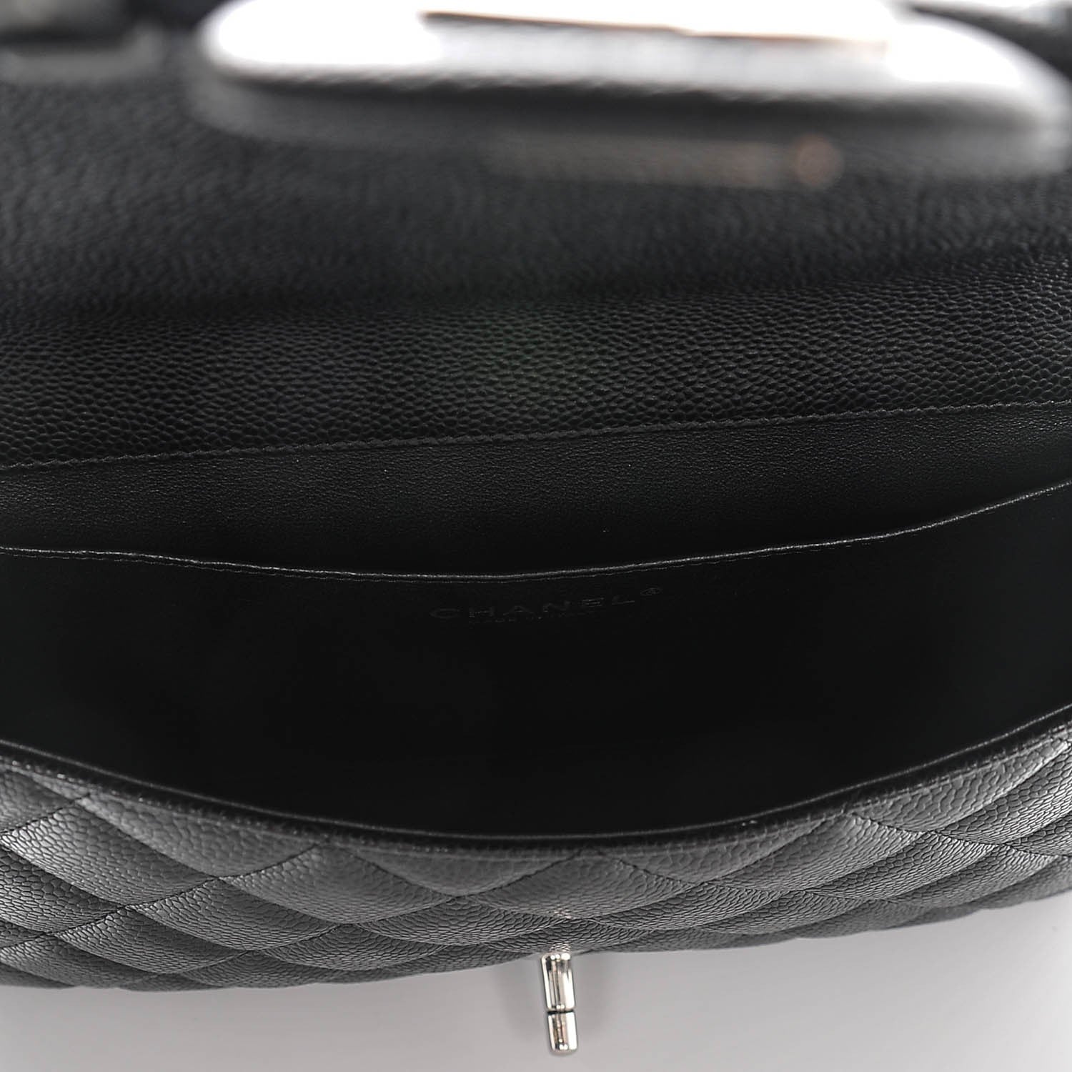 Chanel Caviar Quilted Clutch With Chain Flap Black 5 of 7