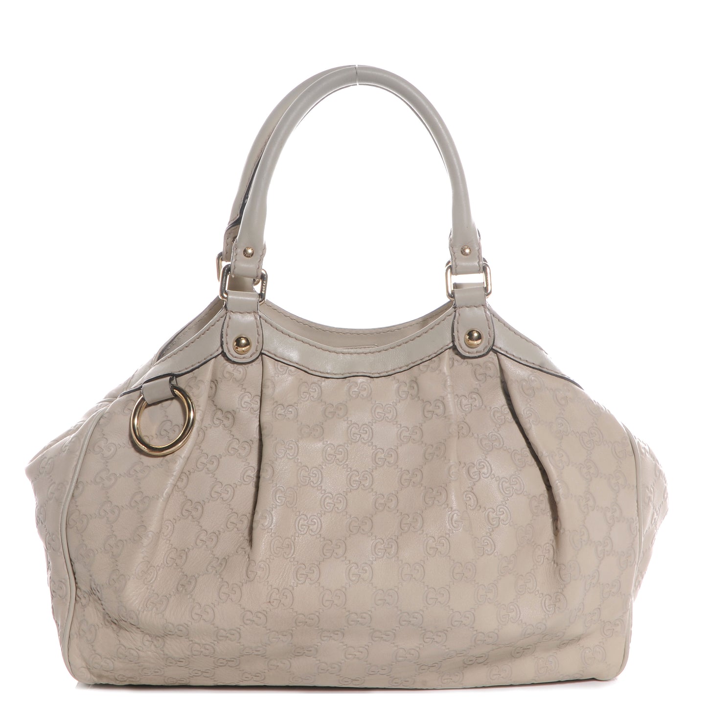 Guccissima Medium Sukey Tote Mystic White