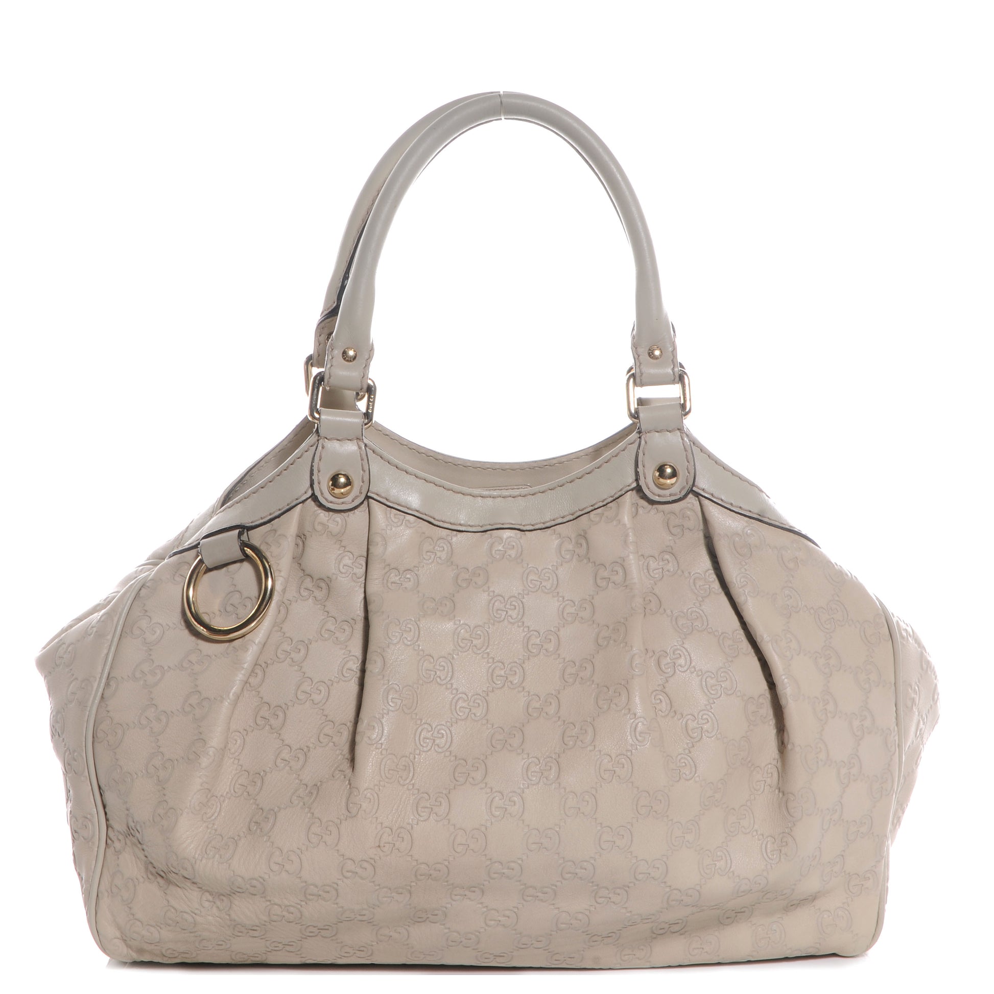 Gucci Guccissima Medium Sukey Tote Mystic White 1 of 7