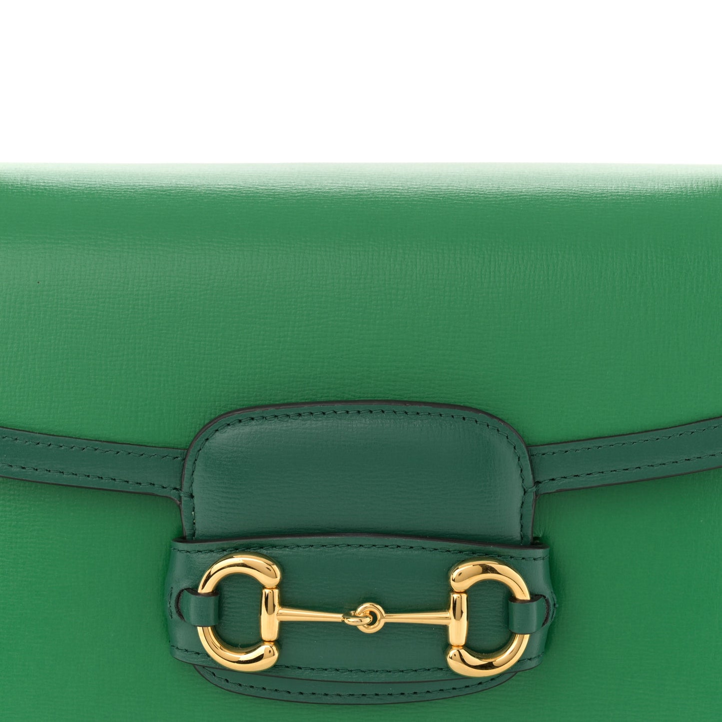 Azalea Calfskin Horsebit 1955 Shoulder Bag New Shamarock Emerald