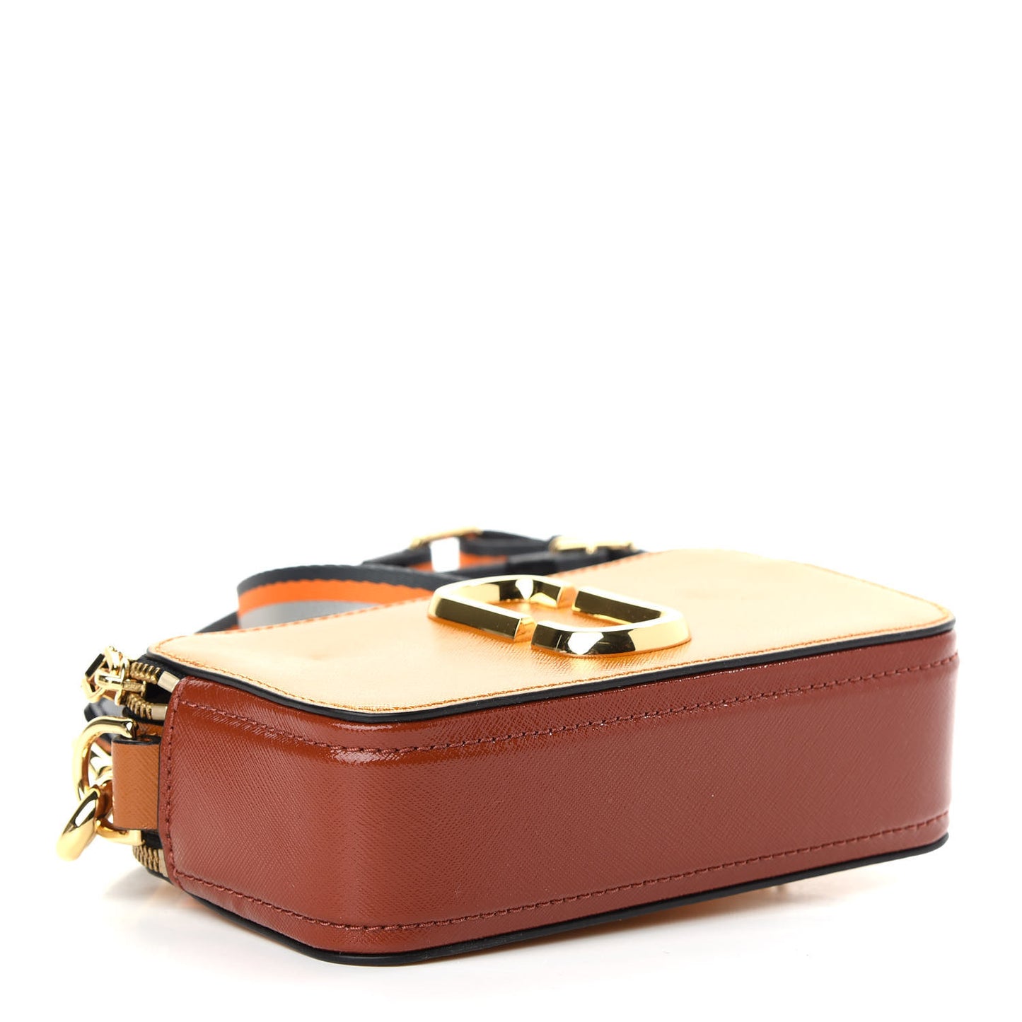 Saffiano Small Snapshot Camera Bag Yellow Multi