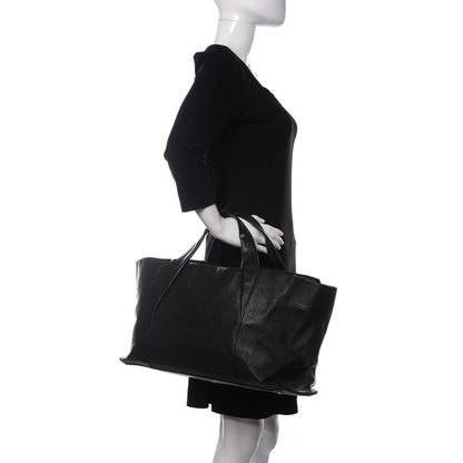 Chanel Calfskin Chevron CC All Day Long Tote Black 2 of 10