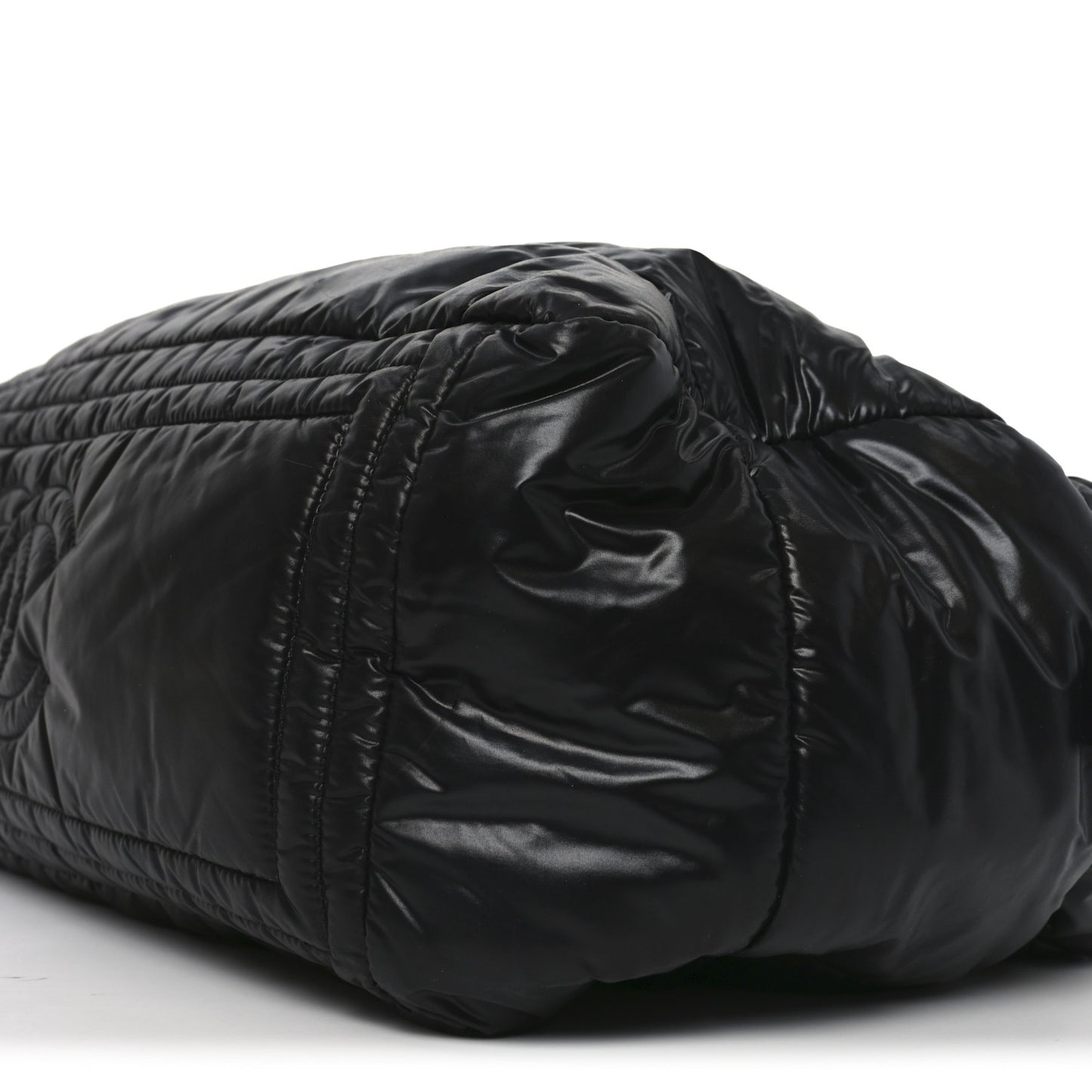 Nylon Coco Cocoon Large Reversible Tote Black