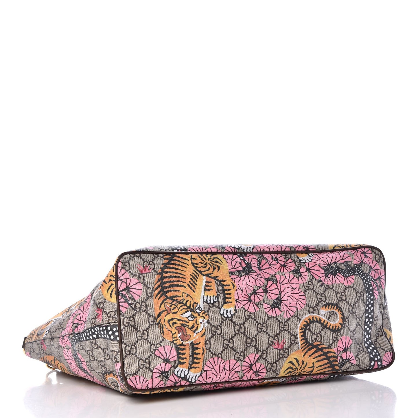 Soft GG Supreme Monogram Bengal Medium Crossbody Tote Beige Pink
