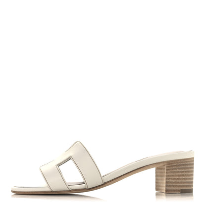 Hermes Calfskin Oasis Sandals 35.5 White 1 of 10