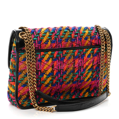 Saint Laurent Tweed Calfskin Matelasse Monogram Medium Niki Chain Satchel Multicolor 3 of 10