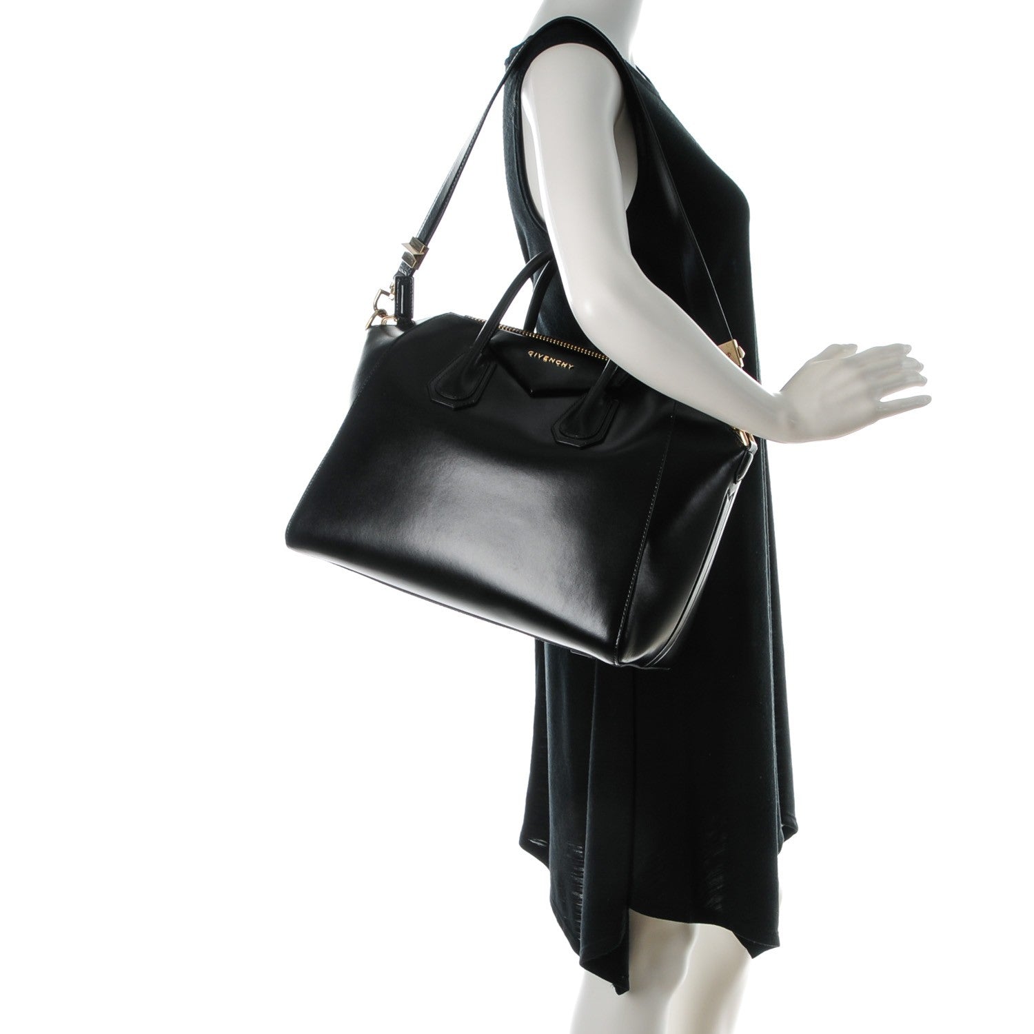 Givenchy Shiny Lord Calfskin Medium Antigona Black 2 of 7