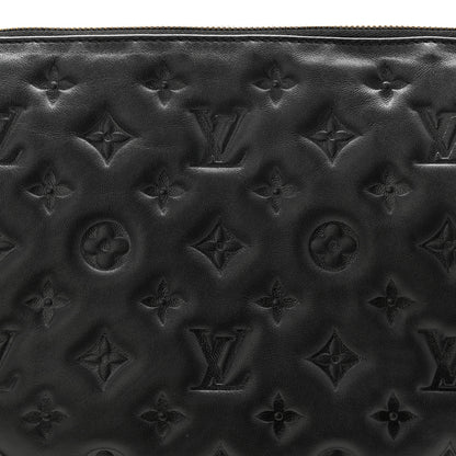 Louis Vuitton Lambskin Embossed Monogram Coussin PM Black 8 of 11