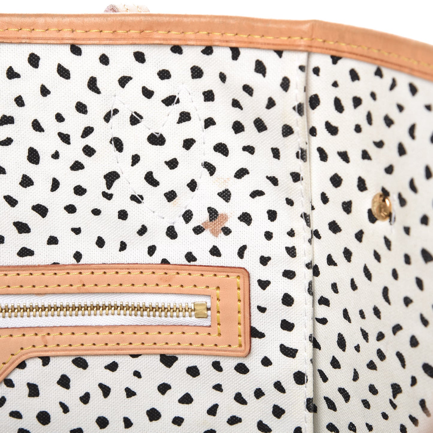 Monogram Kusama Waves Neverfull MM White