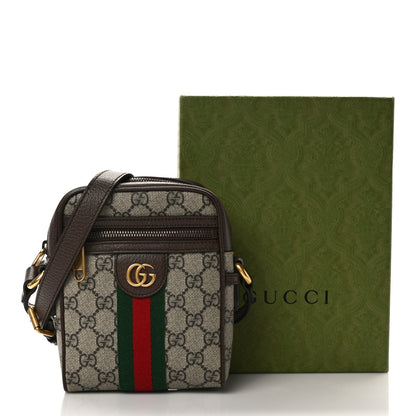Gucci GG Supreme Monogram Web Mini Ophidia Messenger Brown 13 of 13