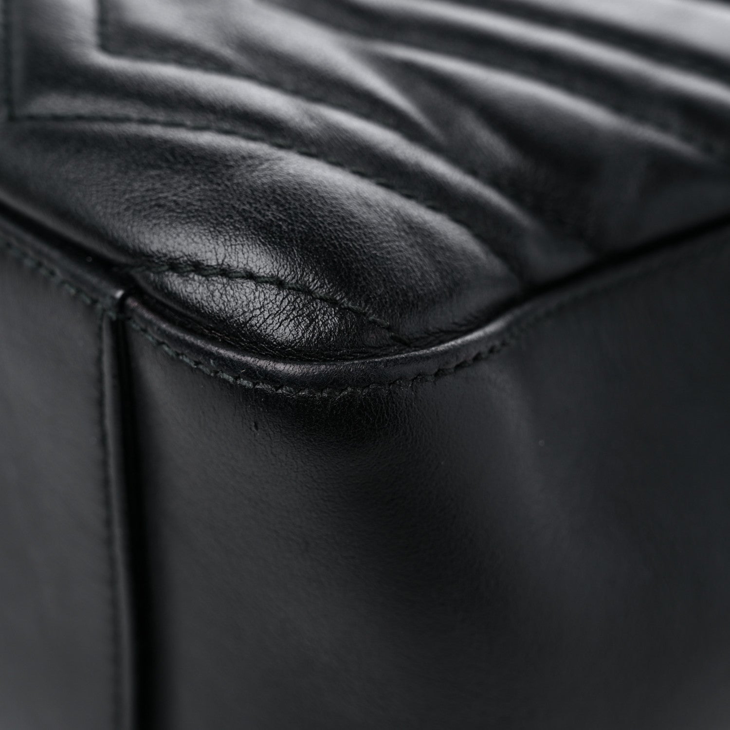 Gucci Calfskin Matelasse GG Marmont Dome Backpack Black 8 of 20