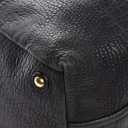 Saint Laurent Pebbled Lambskin Medium Easy Sac Black 9 of 16