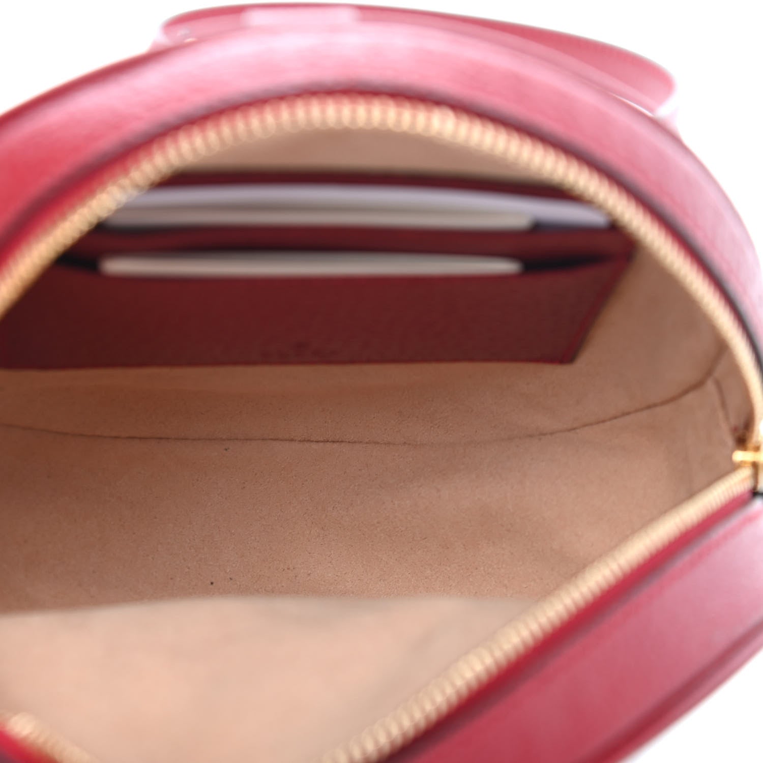 Gucci GG Supreme Monogram Web Flora Mini Ophidia Round Backpack Red 5 of 8