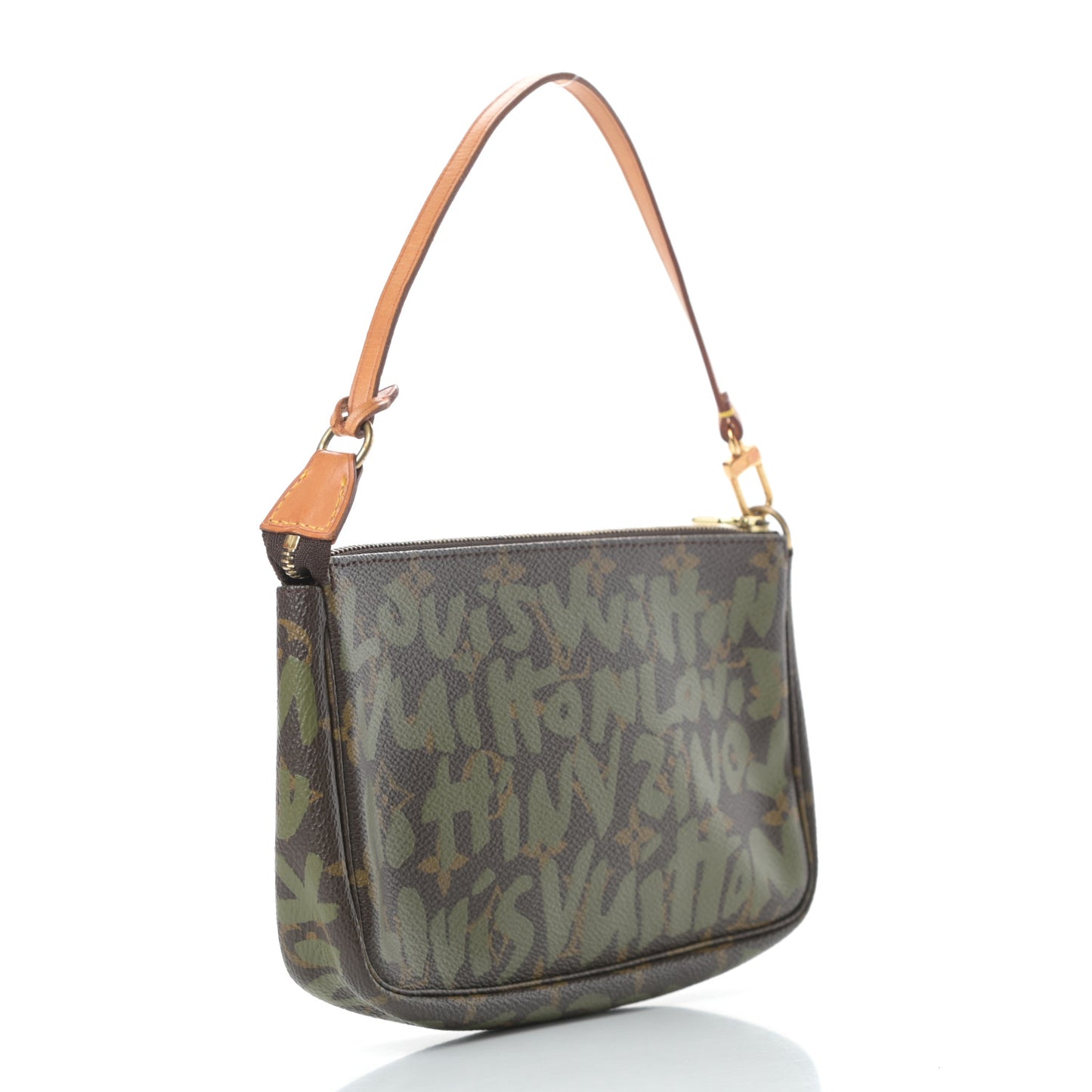 Monogram Graffiti Pochette Accessories Kaki