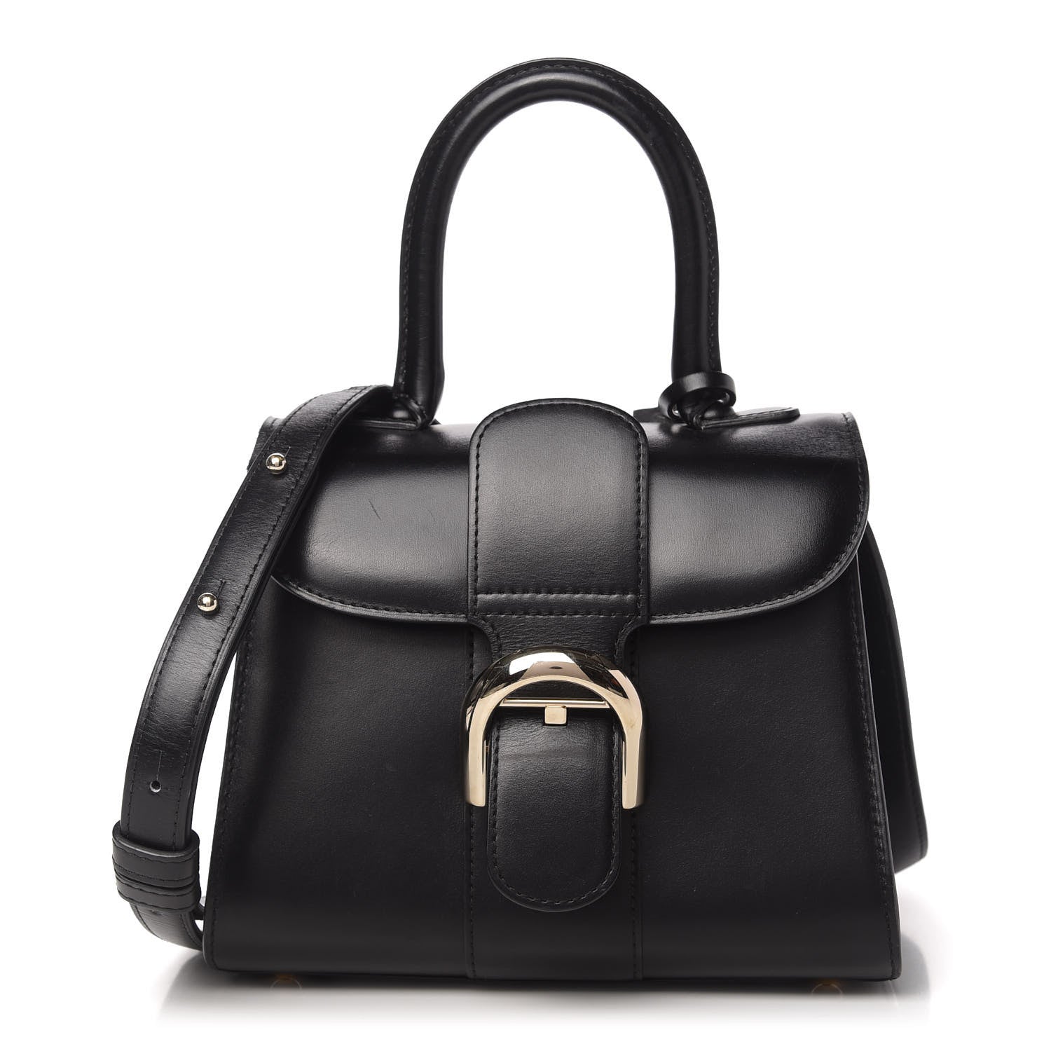 Delvaux Box Calfskin Mini Brillant Satchel Black 1 of 10