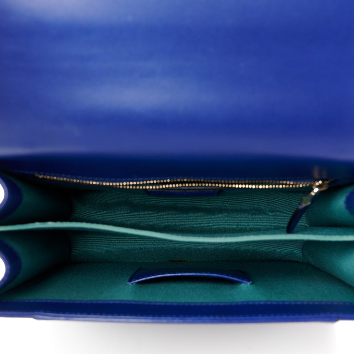 Calfskin Large Serpenti Forever Top Handle Blue