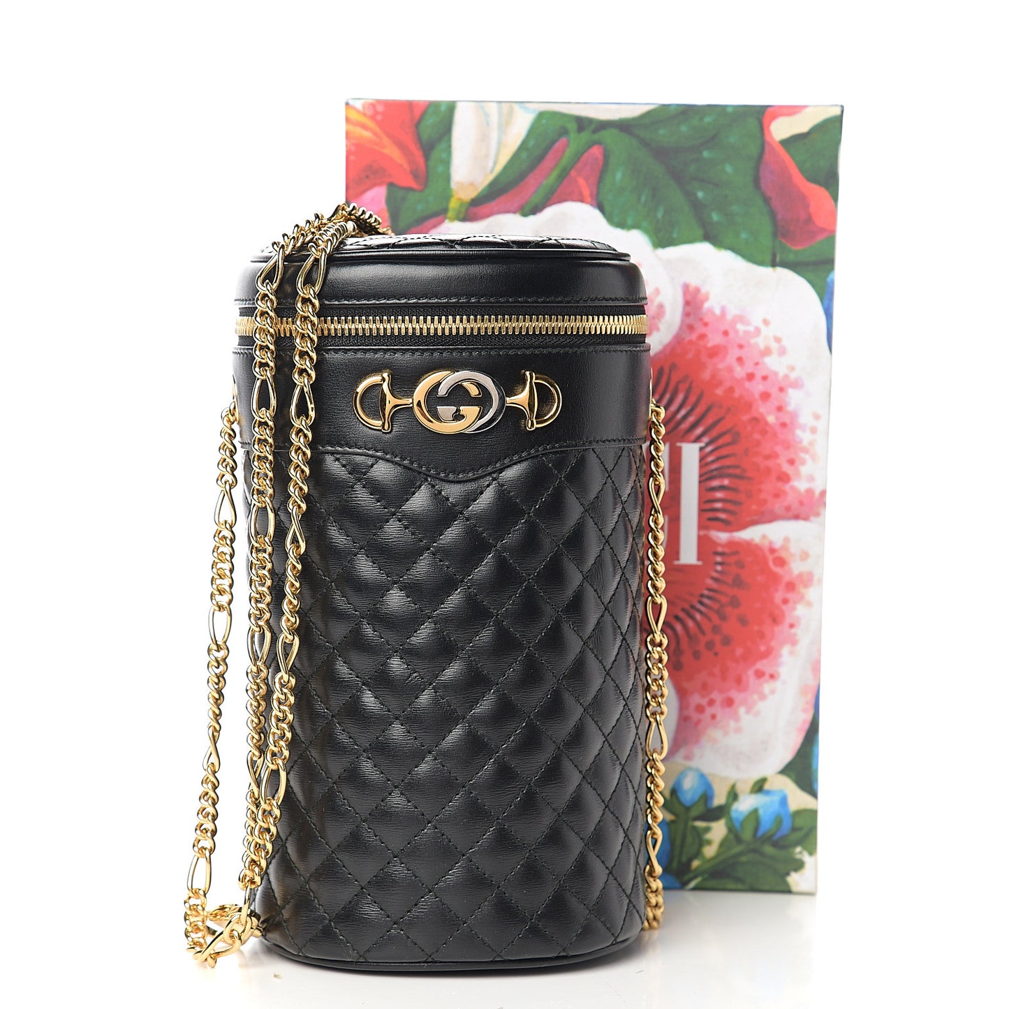 Calfskin Trapuntata Zumi Belt Bag Black