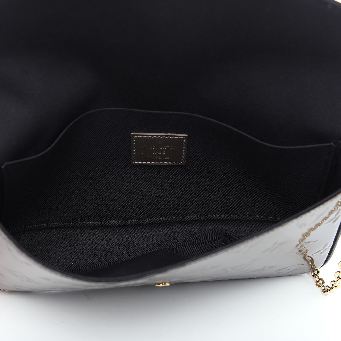 Vernis Felicie Pochette Chain Wallet Champagne Metallise