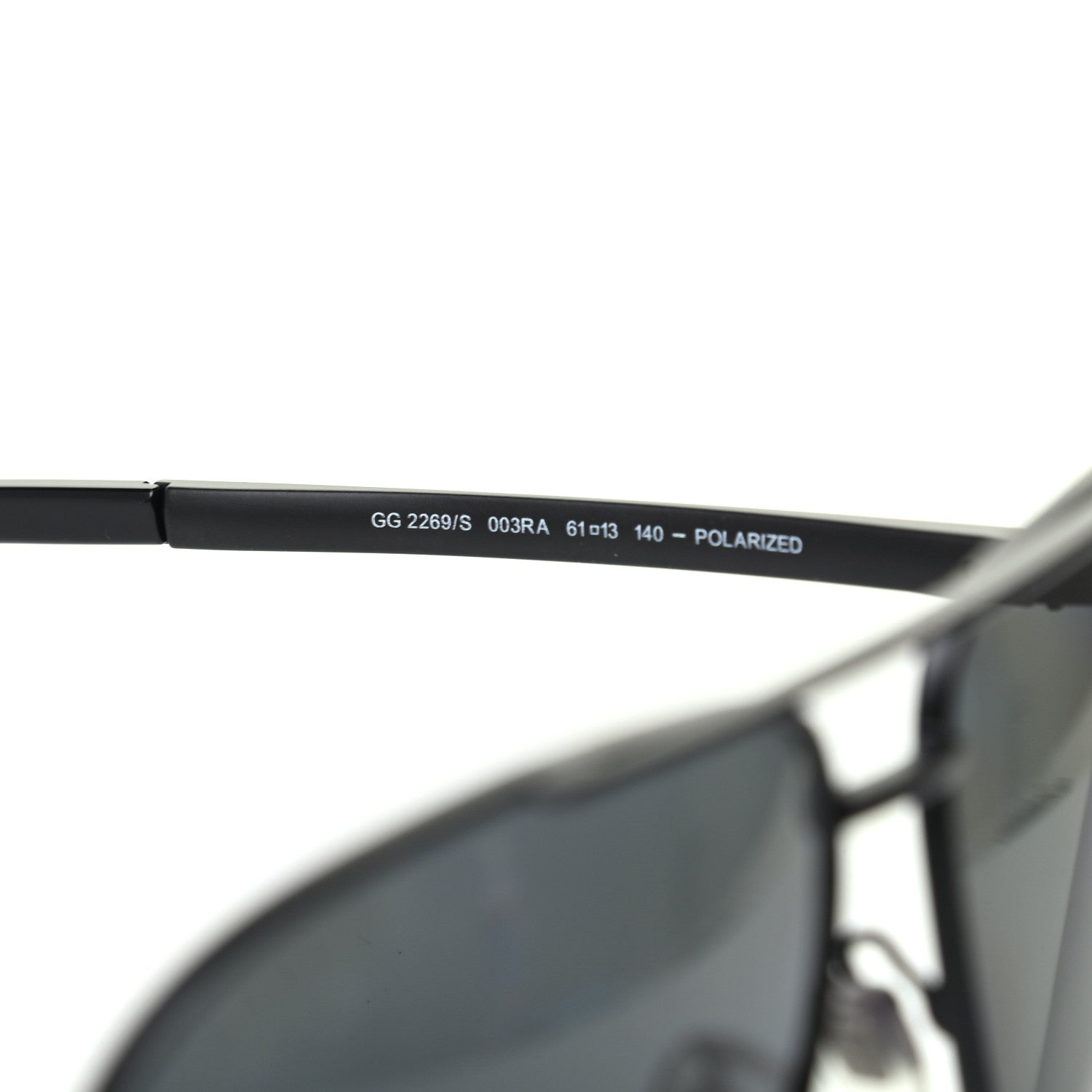 Gucci Aviator GG 2269/S Sunglasses Black 6 of 8