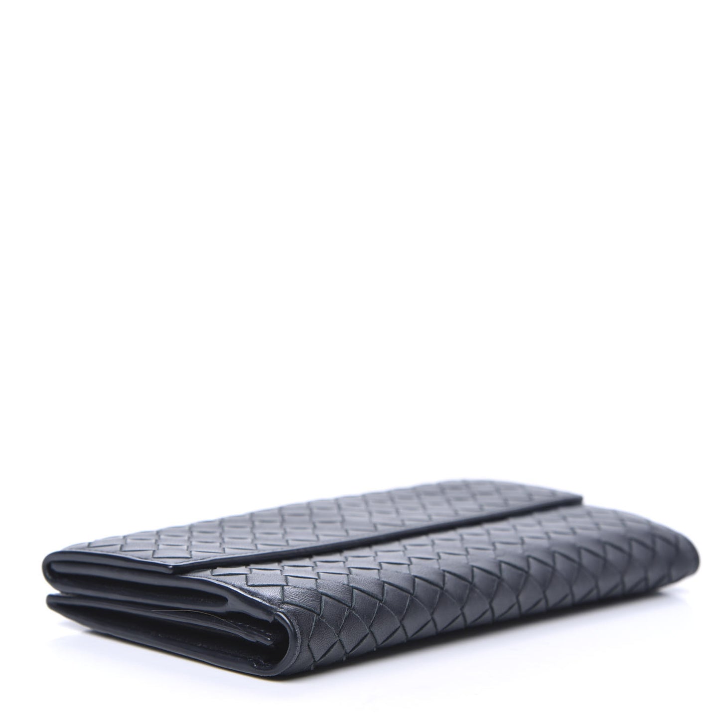 Nappa Intrecciato Continental Wallet Black