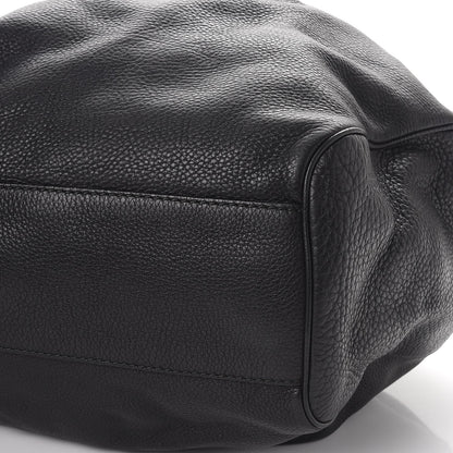 Gucci Pebbled Calfskin Large Sukey Tote Black 10 of 10
