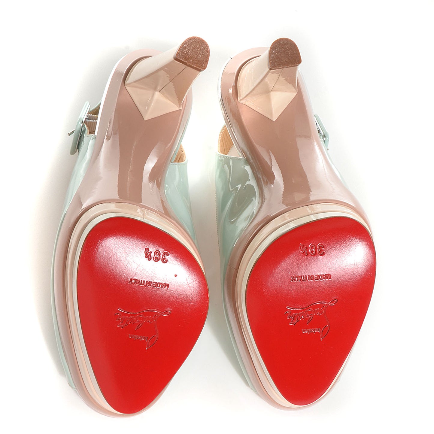 Patent 123 Scarpe 140 Platform Slingbacks Ice Blue