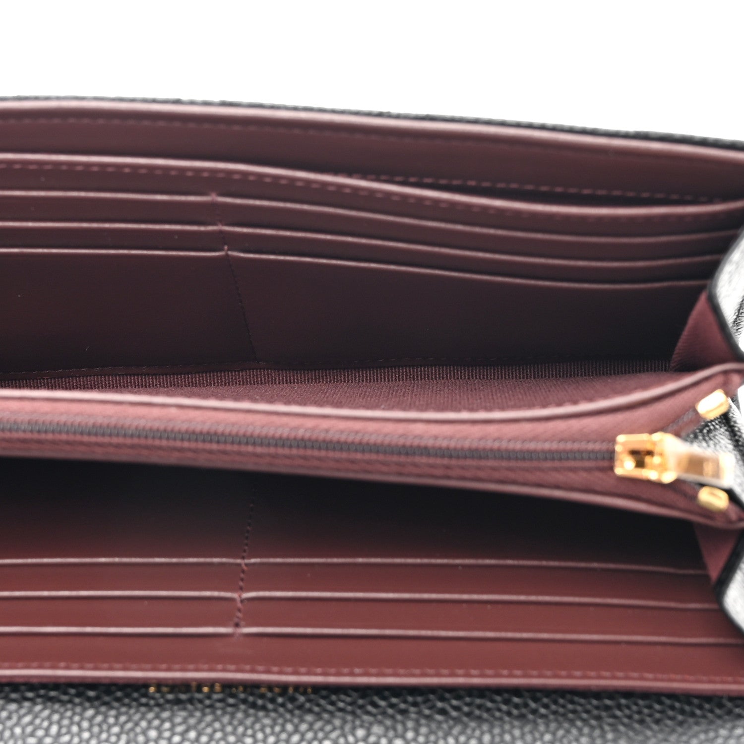 Chanel Caviar Quilted Large Gusset Flap Wallet Black 5 of 9
