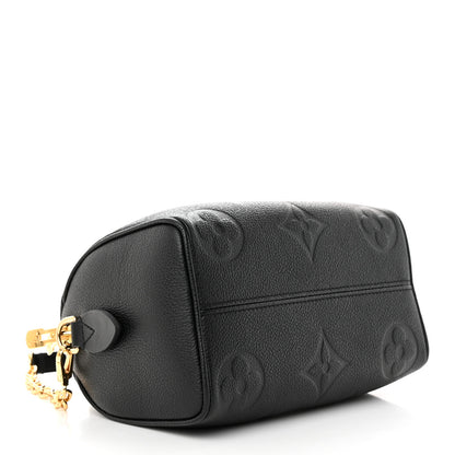 Louis Vuitton Empreinte Monogram Giant Speedy Bandouliere 20 Black 4 of 10