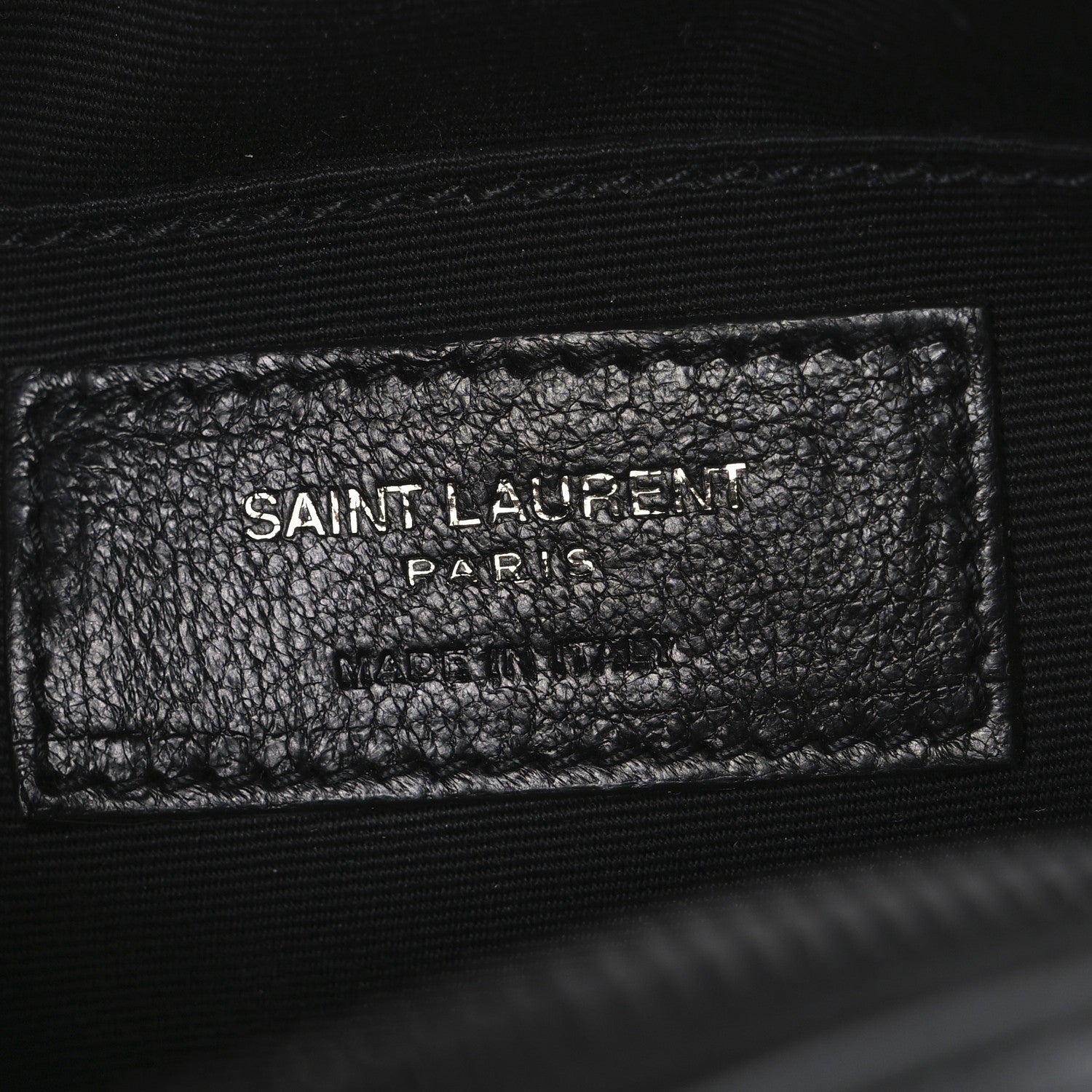Saint Laurent Calfskin Matelasse Chevron Round Vinyle Camera Bag Black 6 of 10