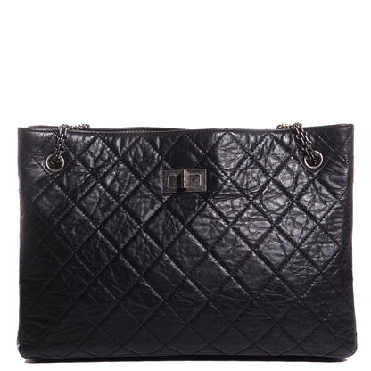 Chanel Aged Calfskin Reissue 2.55 Tote Black 1 of 7