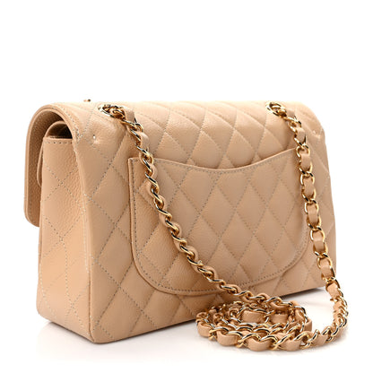 Chanel Caviar Quilted Small Double Flap Beige 3 of 10