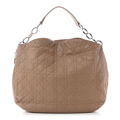 Christian Dior Lambskin Cannage Large Dior Soft Hobo Beige 1 of 13