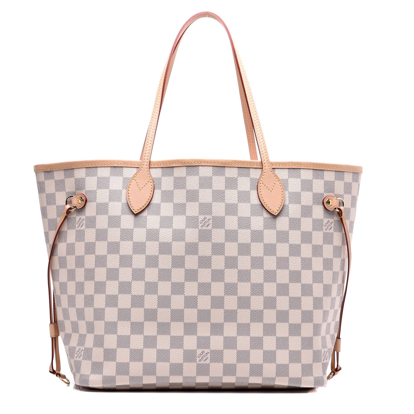 Damier Azur Neo Neverfull MM Rose Ballerine