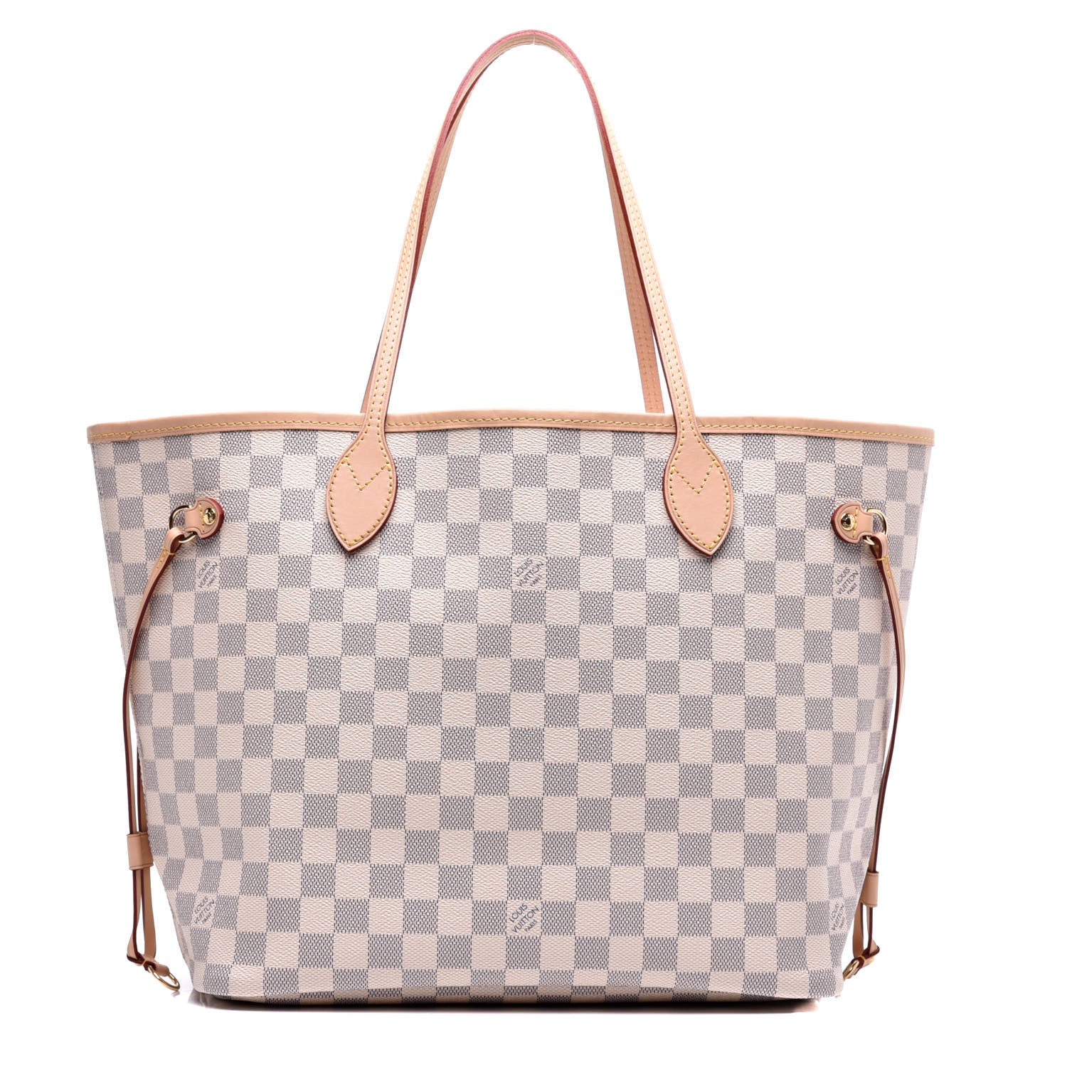 Louis Vuitton Damier Azur Neo Neverfull MM Rose Ballerine 1 of 8