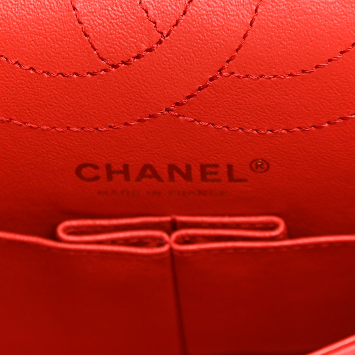Chanel Sheepskin Chevron Quilted 2.55 Reissue 225 Flap Red 6 of 11