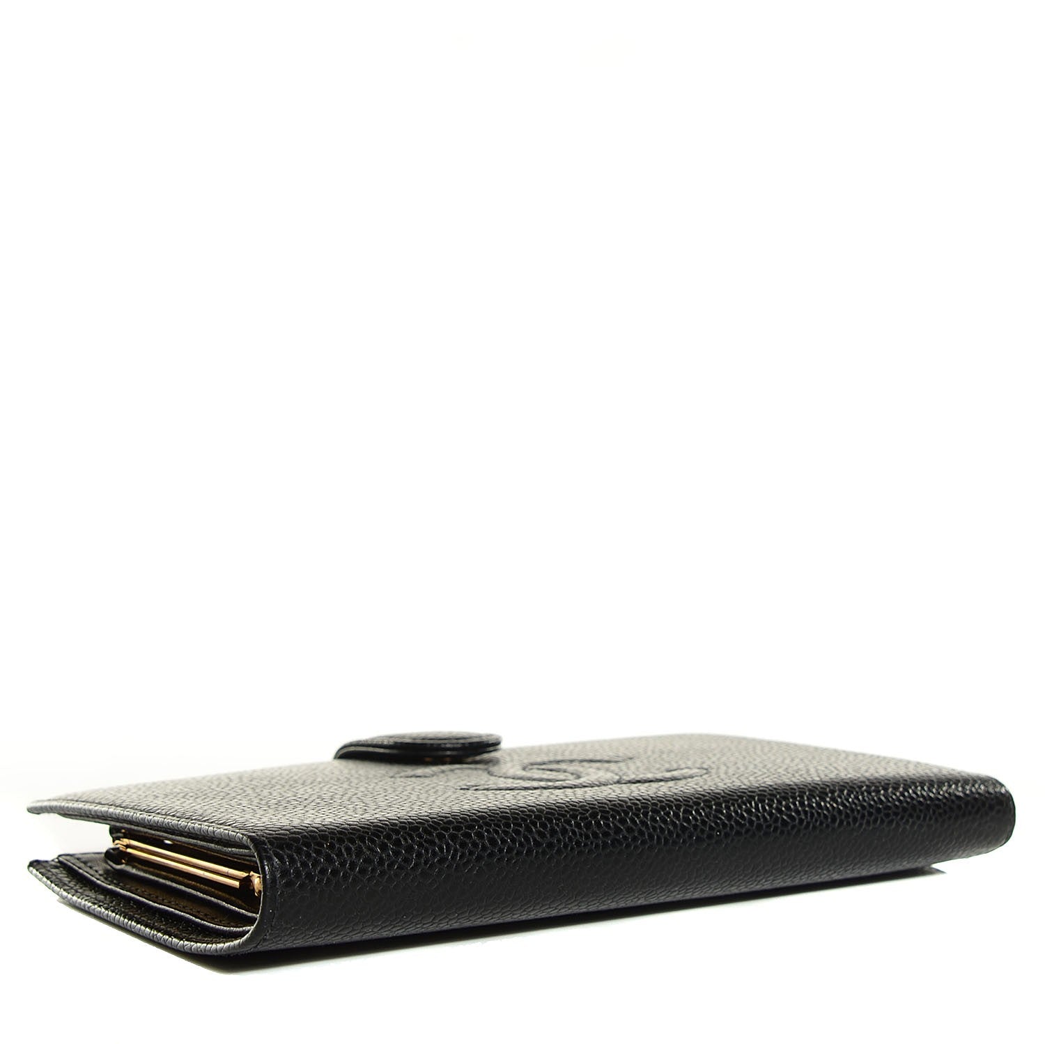 Chanel Caviar CC French Wallet Black 4 of 8