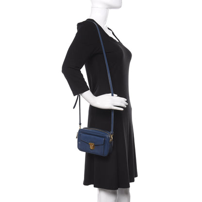 Prada Saffiano Camera Crossbody Bleuette 2 of 8