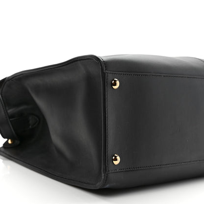 Fendi Vitello Seta Century Large Peekaboo X-Lite Black Fragola 6 of 7