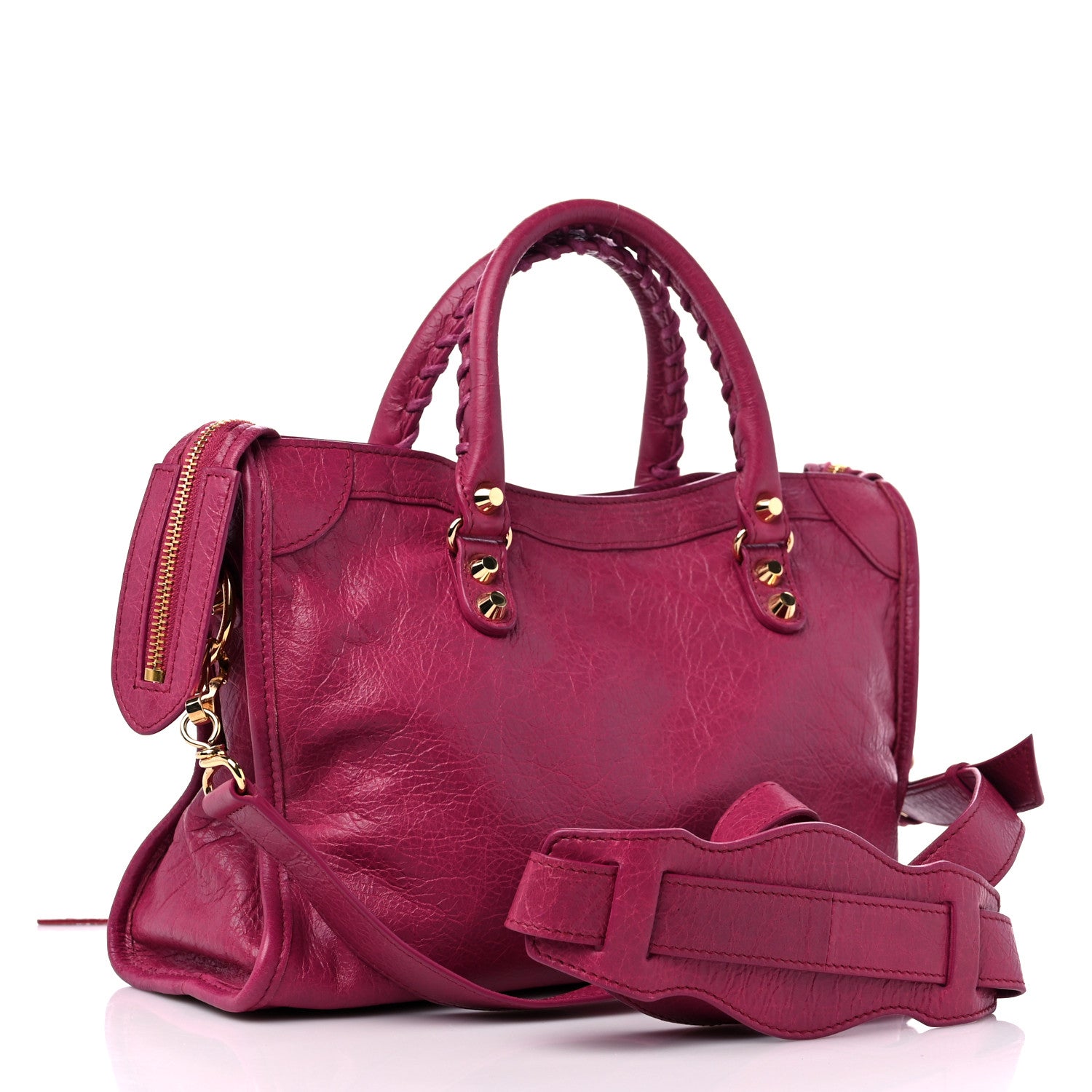 Balenciaga Agneau Classic Gold Hardware S City Rose Dahlia 3 of 10