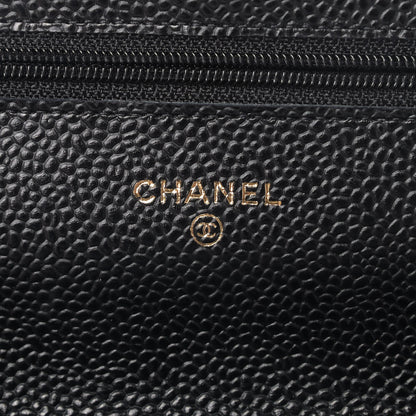 Chanel Caviar Quilted Wallet On Chain WOC Black 8 of 12