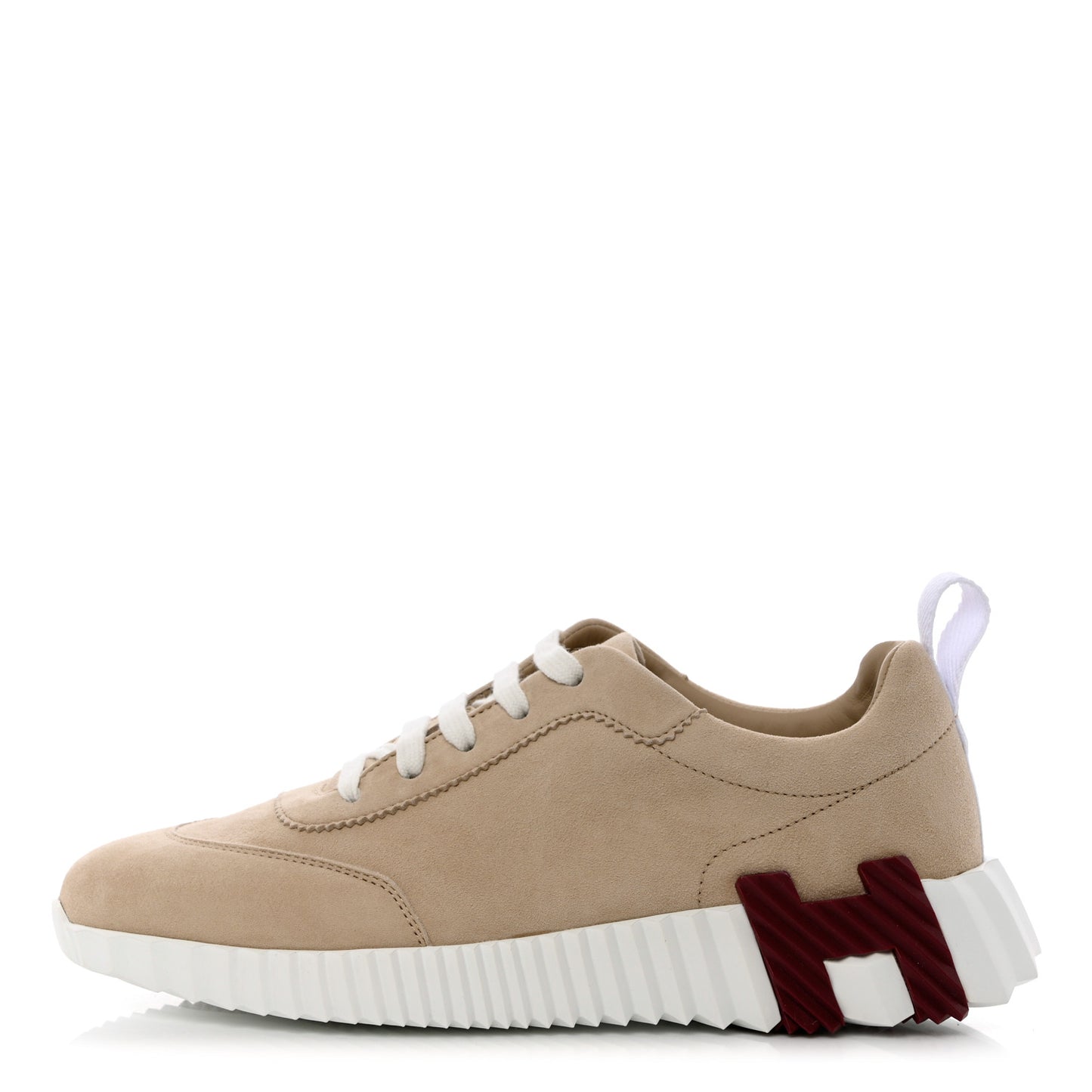 Goatskin Suede Goatskin Bouncing Sneakers 36 White Gomme