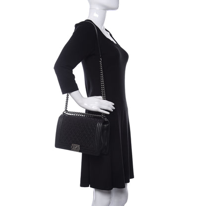 Chanel Caviar Quilted New Medium Boy Flap Black 2 of 10