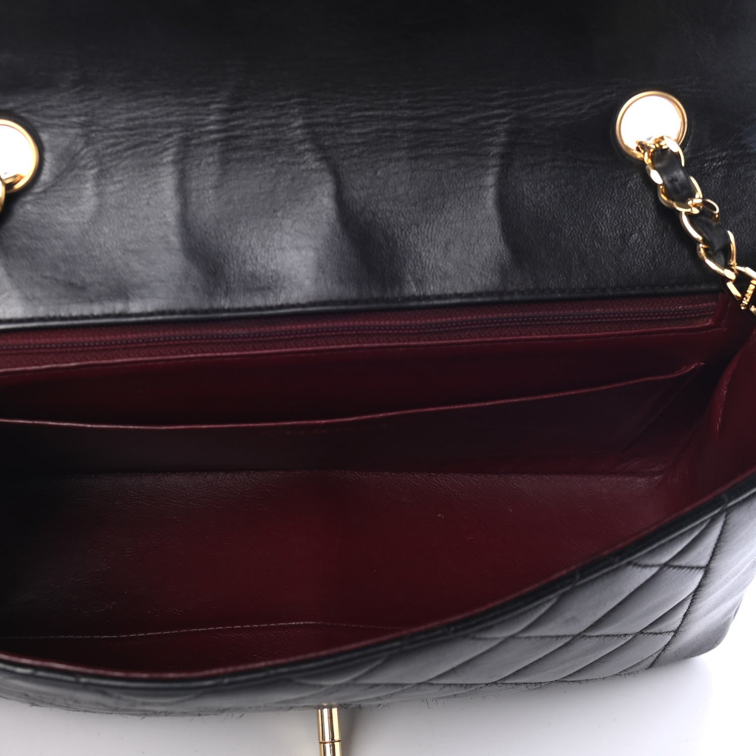 Chanel Lambskin Quilted Small Single Flap Black 3 of 4