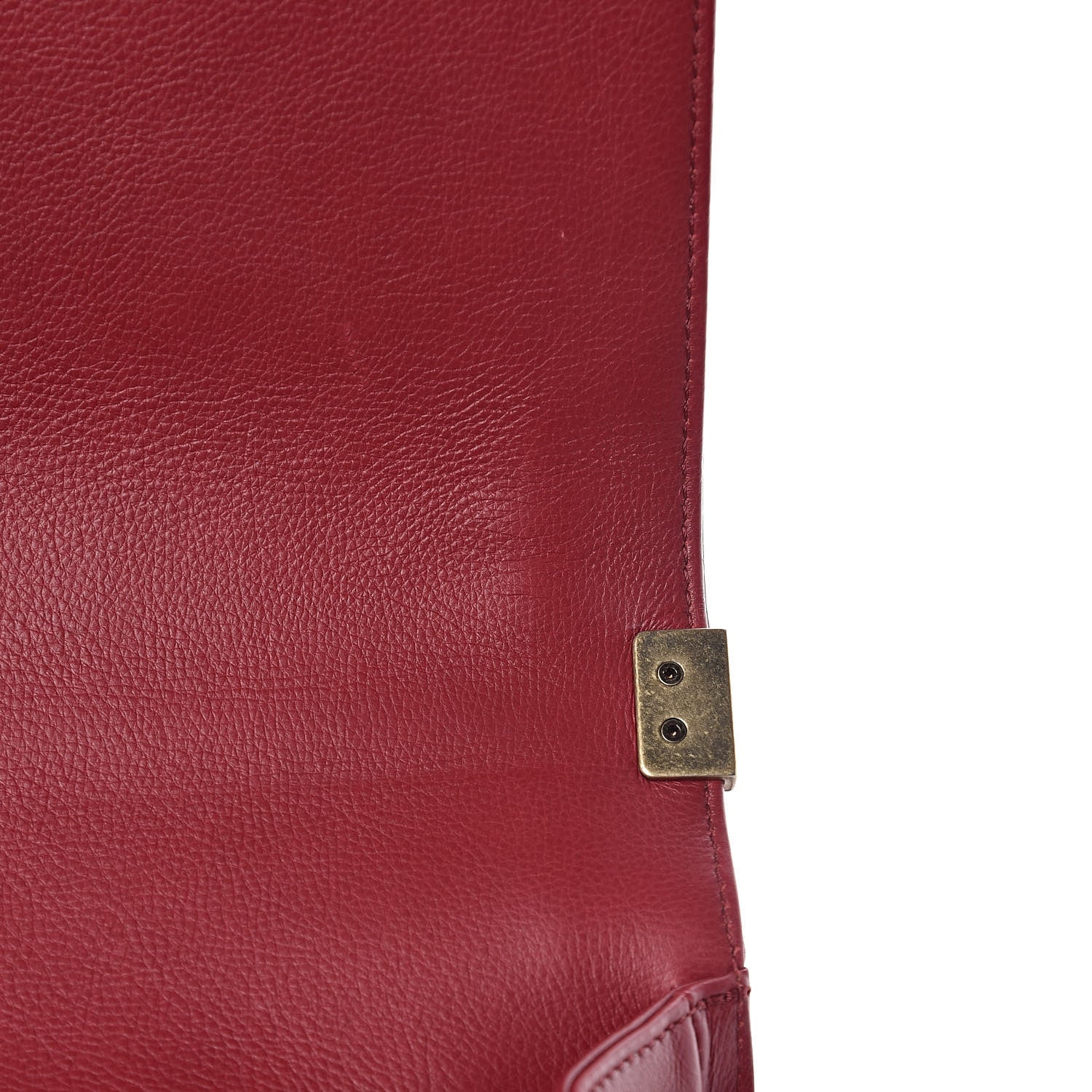 Chanel Calfskin Stitched New Medium Boy Flap Red 15 of 17