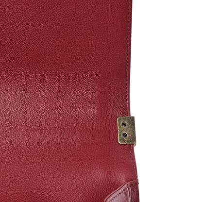 Chanel Calfskin Stitched New Medium Boy Flap Red 15 of 17